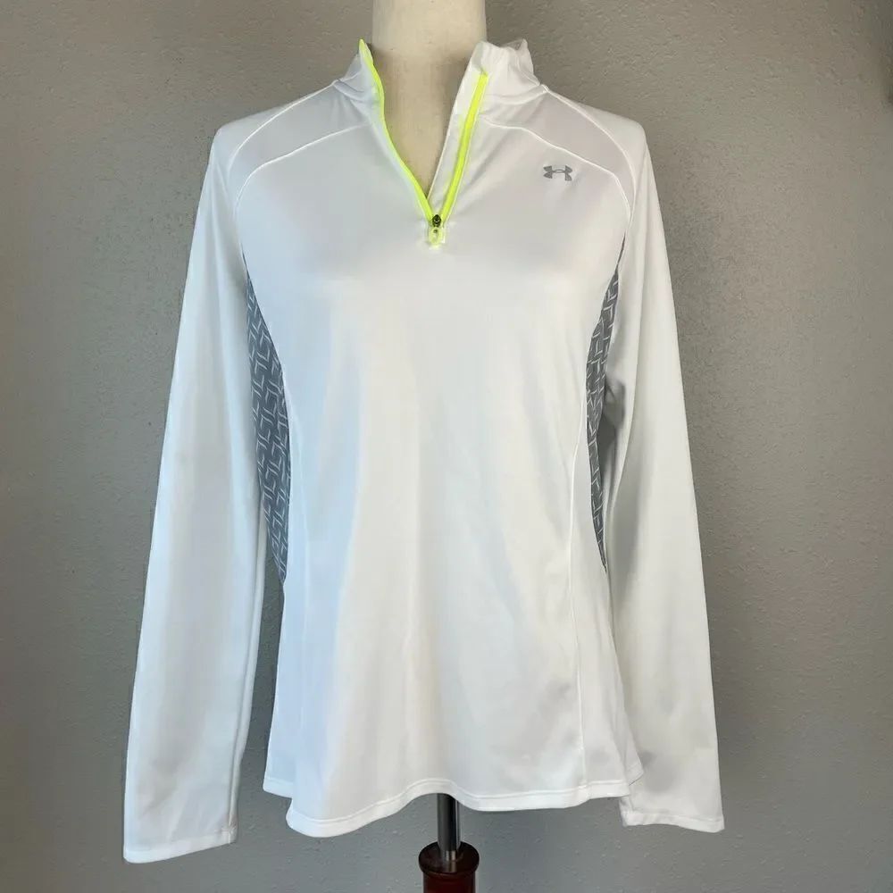 Under Armour Quarter Zip Pullover All Season Gear Size L EUC